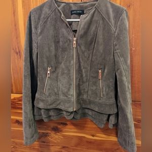 Ivanka trump faux suede jacket